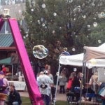 Pink Sequin  Bubble Tower in Cheery Creek at the Leukemia Walk