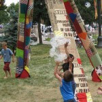 COFFEE Bubble Tower at the People's Fair.