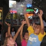 Bubbles in the Dark at the Servicios de La Raza Friendraiser Fiesta