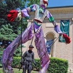 Jerry with Thirsty at the Blanden Memorial Art Museum in Fort Dodge, IA.