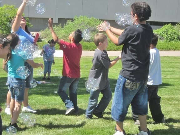 Bubbles at a school function in Pueblo, CO
