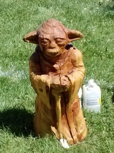 Yoda at Whittle the Wood festival in Craig, CO