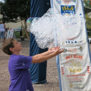 Flour Sacks and the Bubble Tower