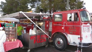 Wood fired pizza fire truck!