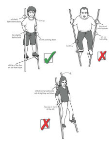The fundamentals of how to walk on stilts