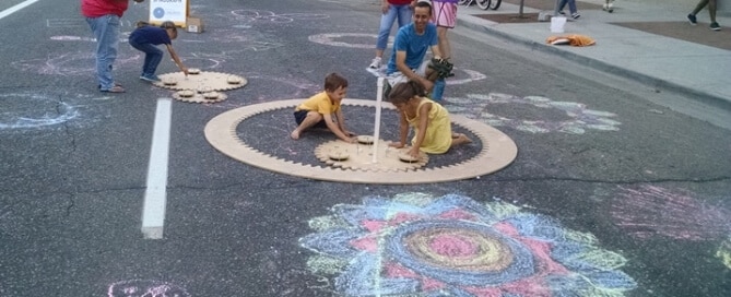 GPS Giant Pavement Spirograph