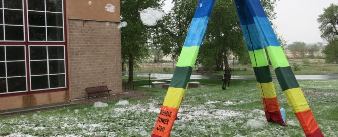 bubbles in the Snow Aurora Water Festival