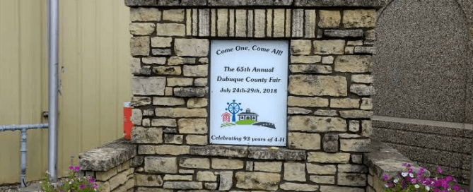 Dubuque County Fair entrance 2018