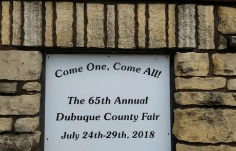 Dubuque County Fair entrance 2018